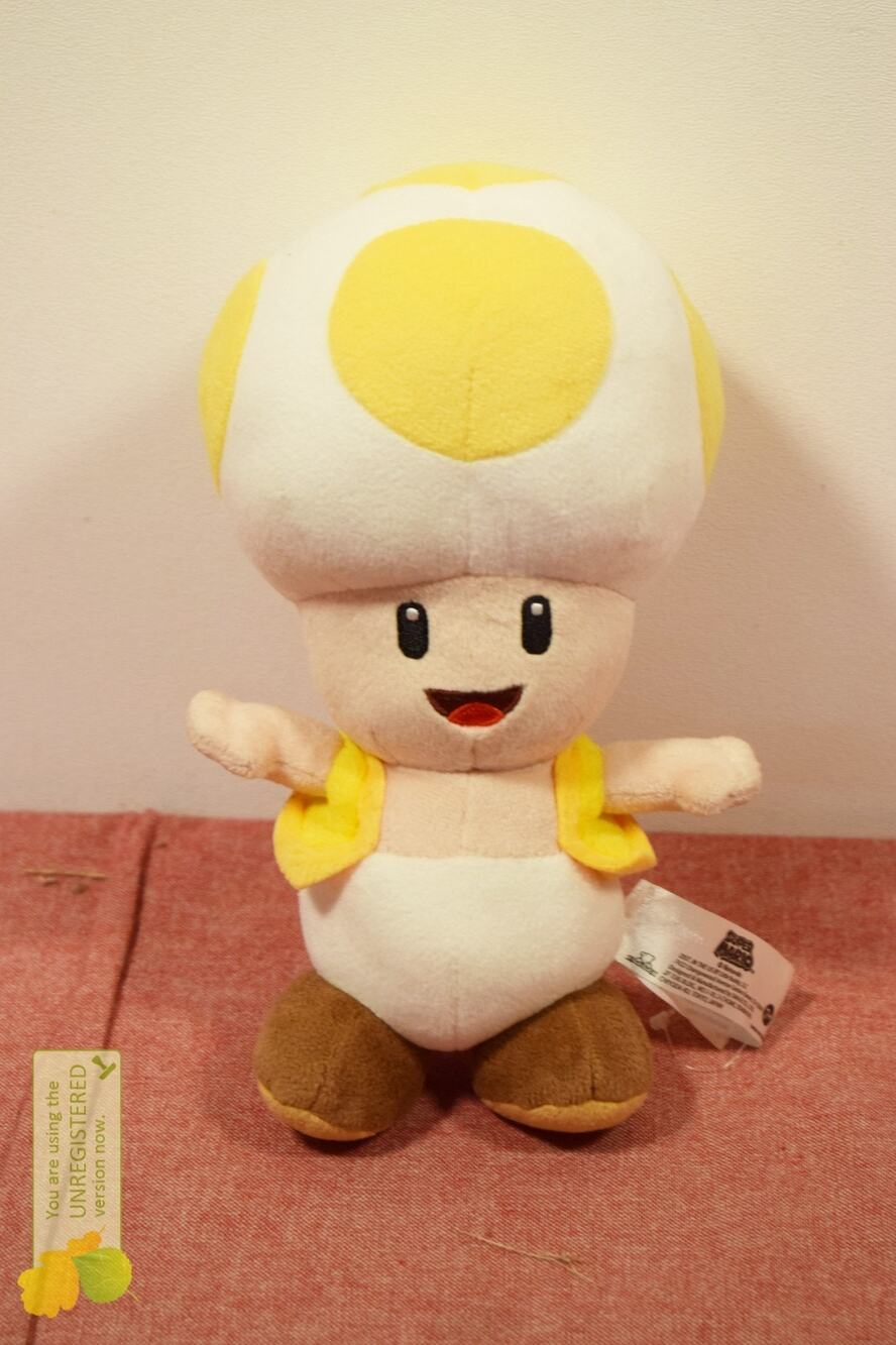 Nintendo Super Mario All-Star Yellow Toad Plush